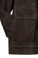 Malibu Woman Brown Suede Leather Jacket | Derimod