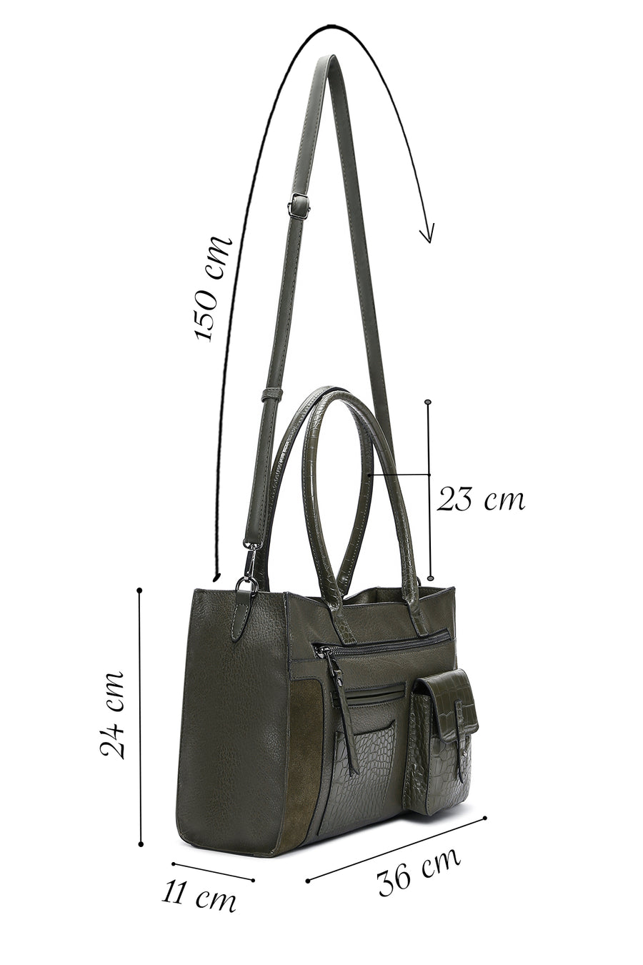 Women's Khaki Shoulder Bag