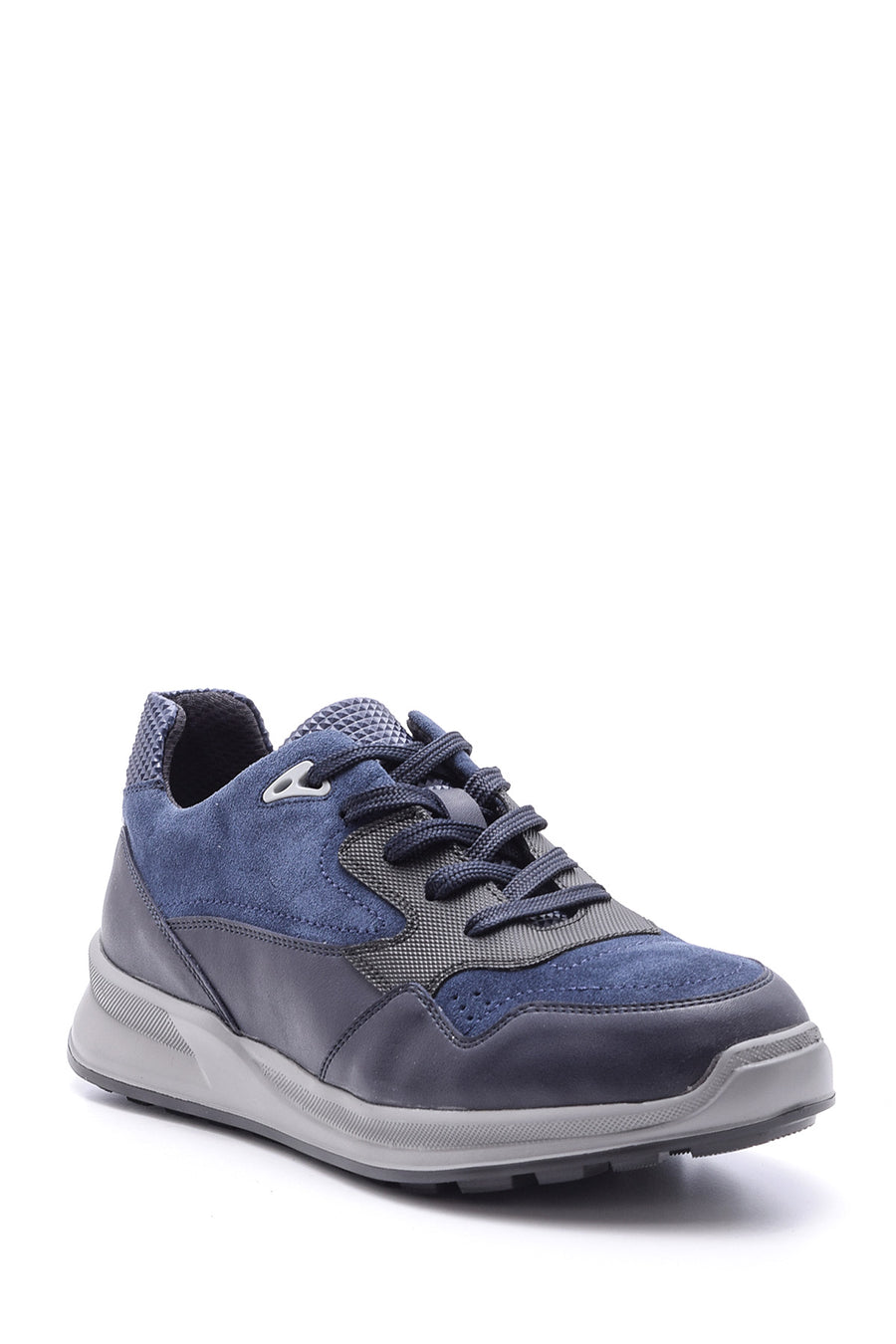 Men's Suede Detailed Leather Sneaker