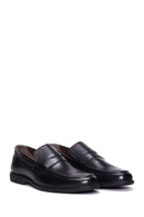 Men's Black Leather Loafer | Derimod