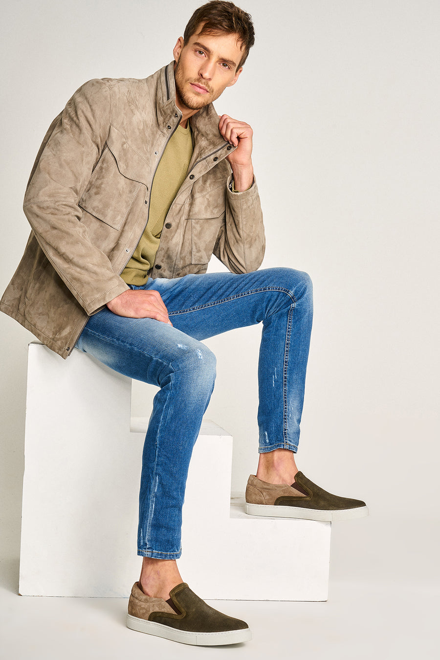 Suede Men's Leather Loafer