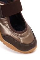 Woman Brown Strappy Sporty Ballerine flats | Derimod