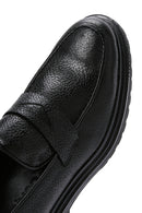 Men's Black Leather Casual Loafer | Derimod