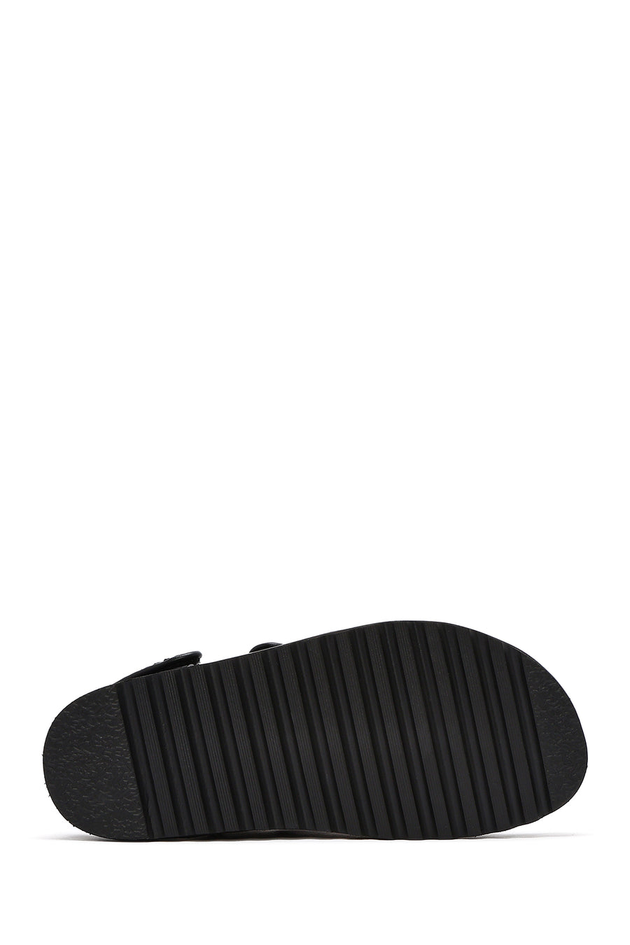 Women's Black Strappy Straw Sandals