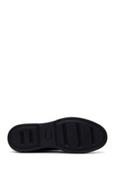 Male Black Lace-Up Leather Sneaker | Derimod
