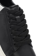 Men's Black Lace-up Leather Sneaker | Derimod