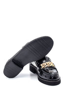 Kadın Deri Zincirli Kroko Loafer | Derimod