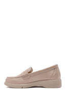 Women's Mink Leather Comfort Loafer | Derimod