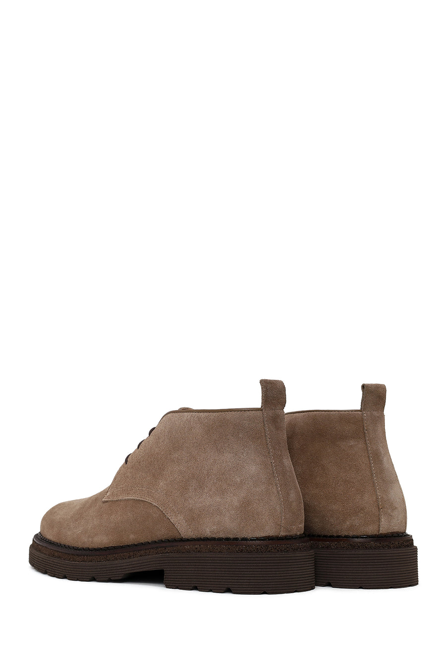 Male Mink Lace-up Suede Boots