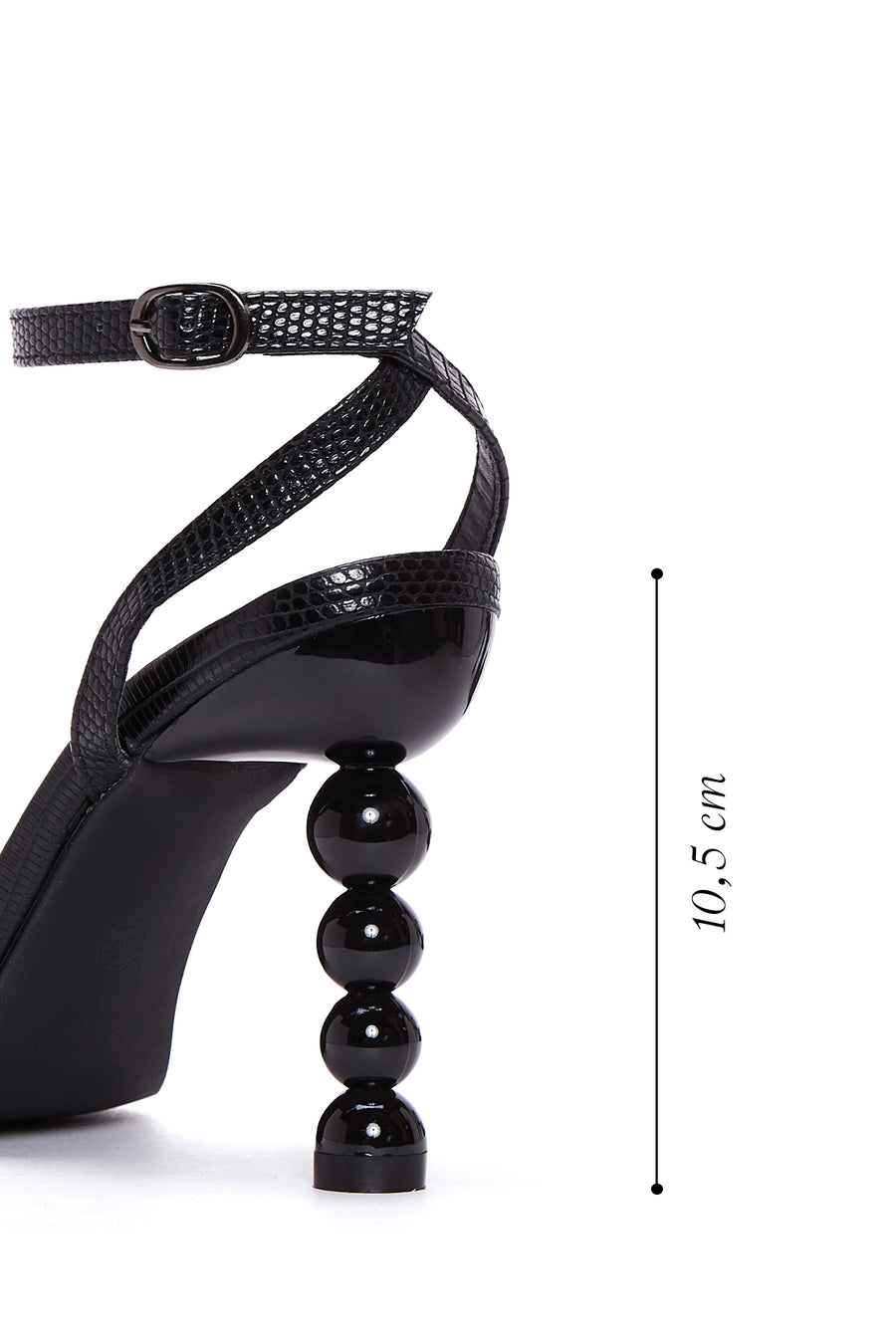 Women's Black Heeled Sandals