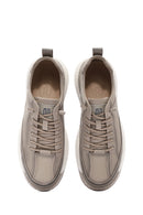 Men's Beige Lace-Up Fabric Sneakers | Derimod