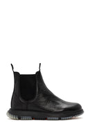Men's Black Leather Casual Chelsea Boots | Derimod