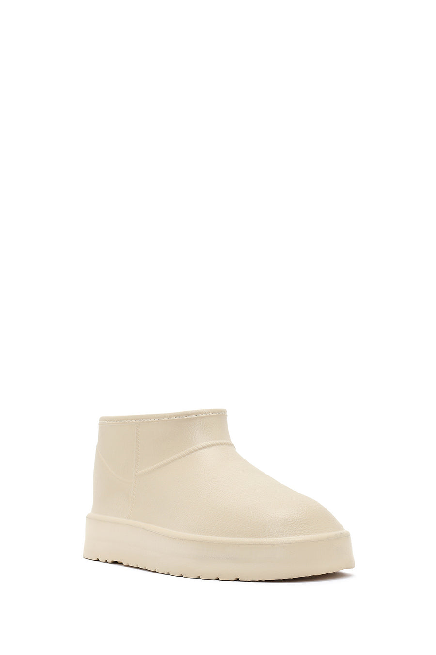 Women's Cream Furry Teddy Boots