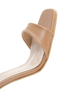 Women's Beige Ankle Strap Heel Sandals | Derimod