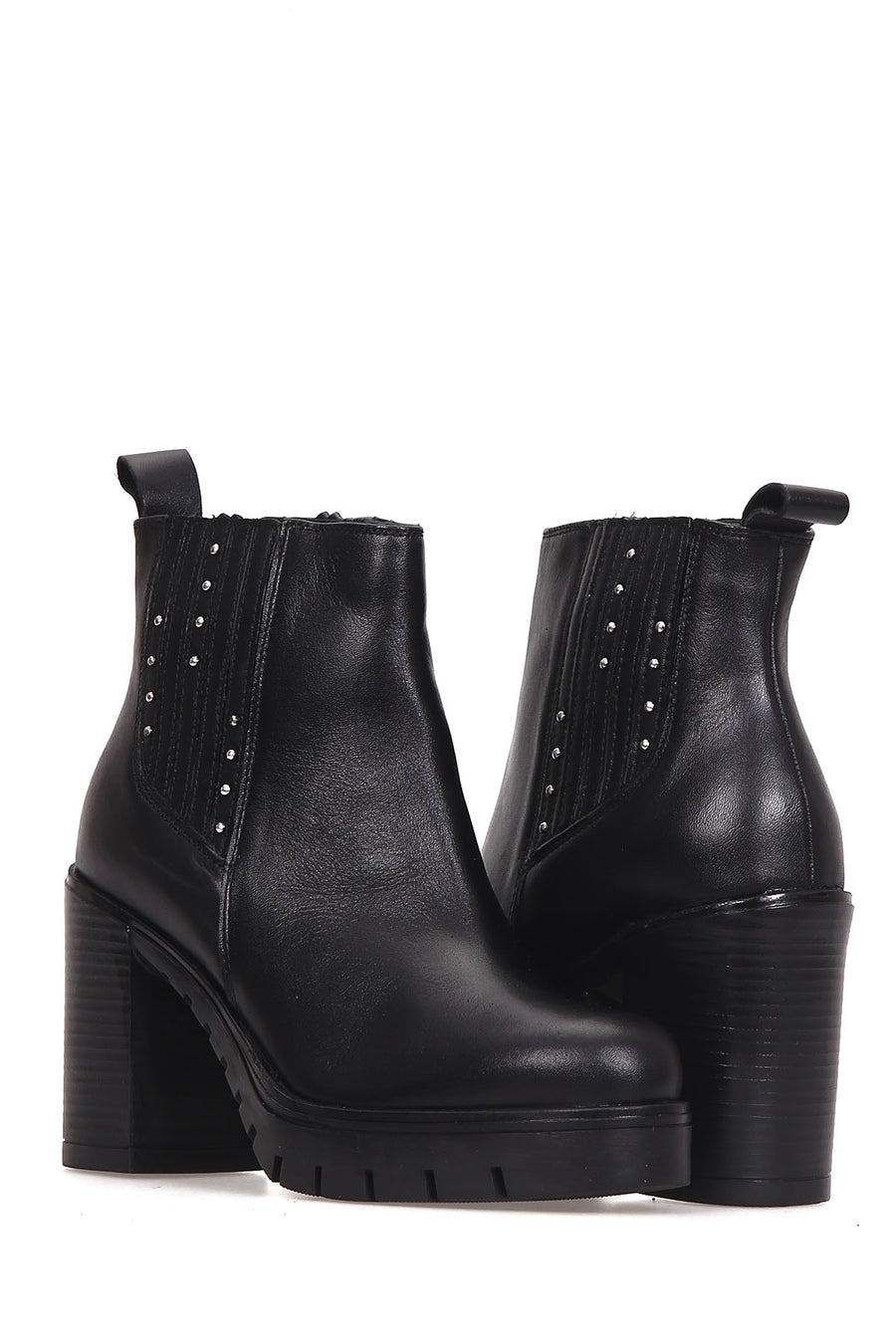 Women's Heeled Leather Boots