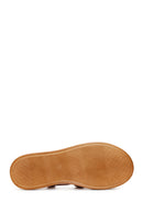 Women's Tan Ankle Strap Leather Sandals | Derimod