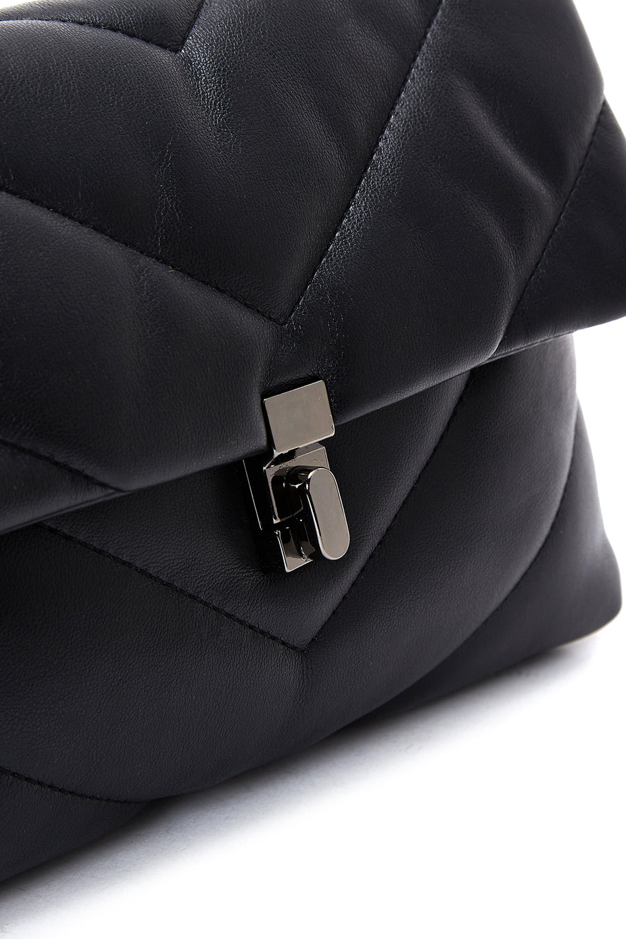 Women's Black Quilted Shoulder Bag