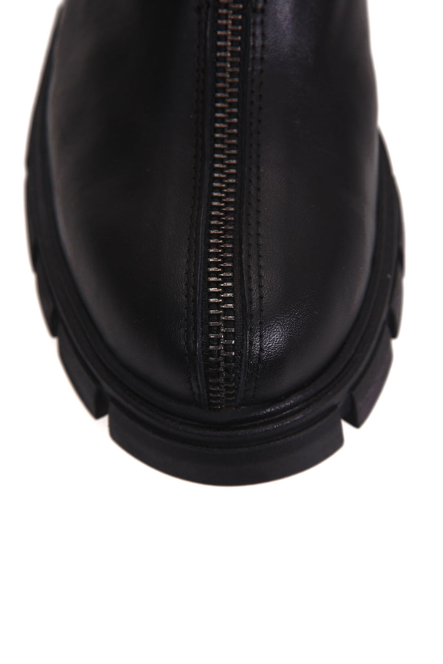 Women's Zippered Leather Boots