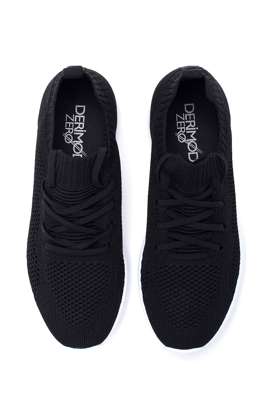 Women's Black Fabric Sneaker