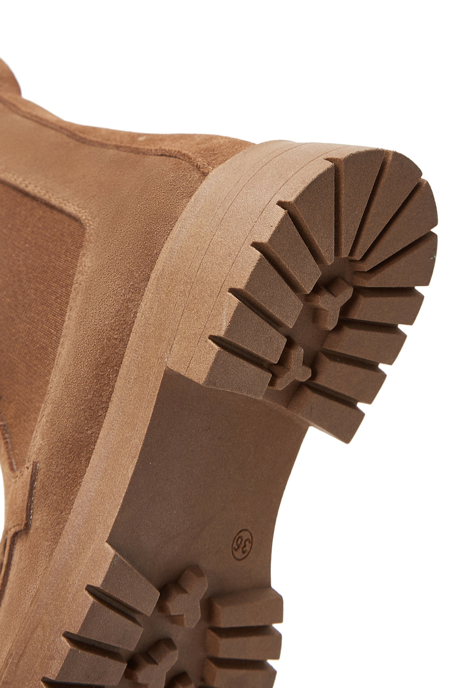 Women's Tan Suede Leather Chelsea Boots