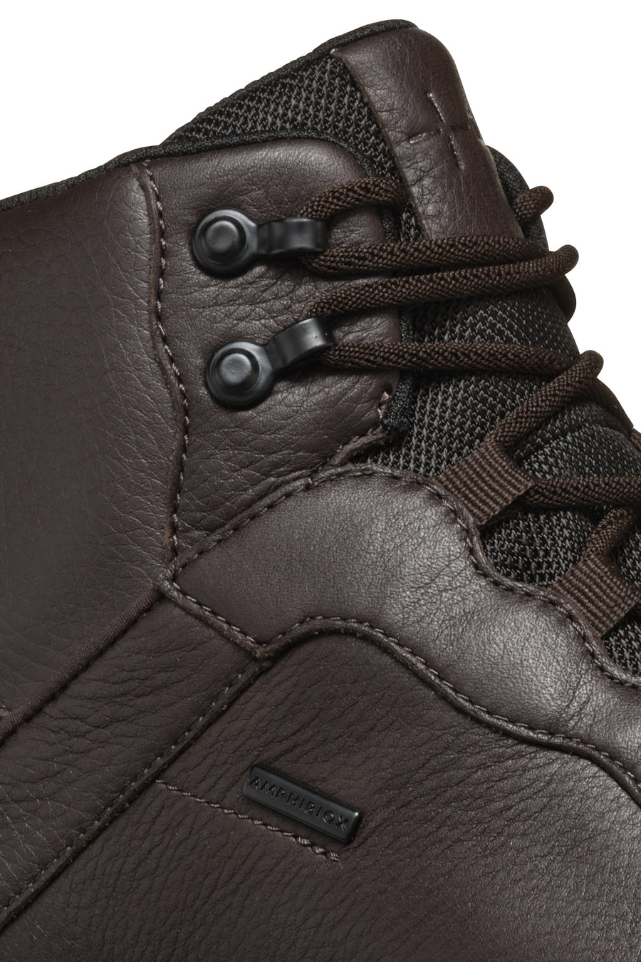 Geox Men Brown U Granito + Grip B Abx D - Sue Lace Leather Outdoor Boot