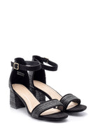 Women's Straw Look Heeled Sandals | Derimod