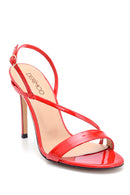 Women's Patent Leather Heeled Sandals | Derimod