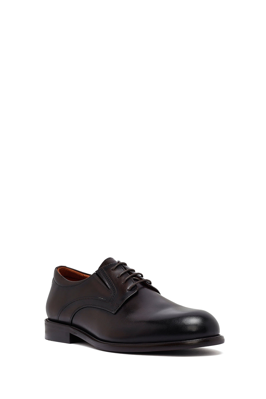 Men's Brown Lace-Up Leather Classic Shoes