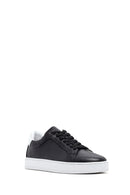 Men's Black Lace-up Leather Sneaker | Derimod