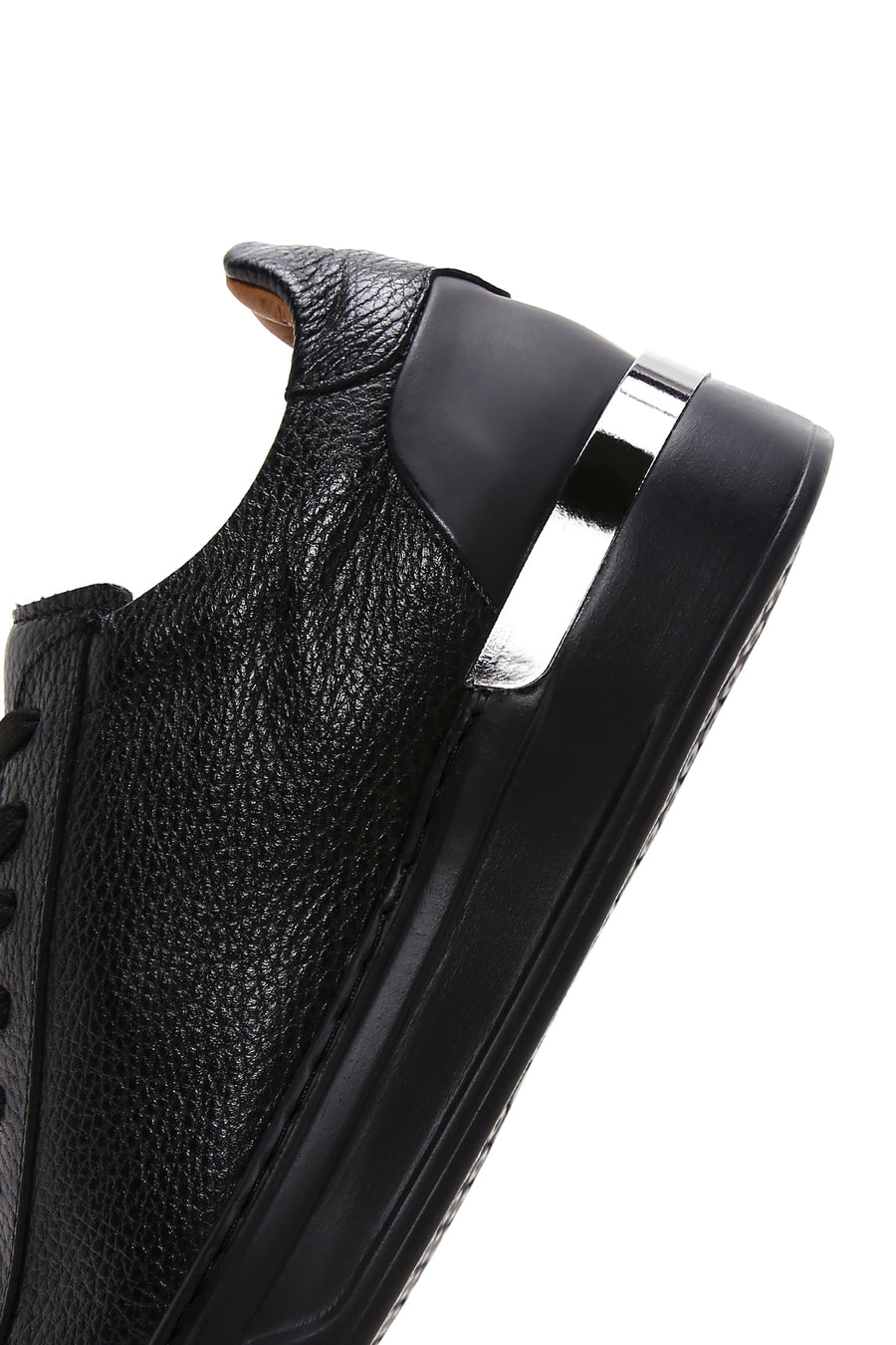 Men's Black Leather Sneaker