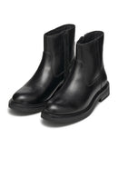 Geox Women's Black Serilda Zippered Leather Boots | Derimod