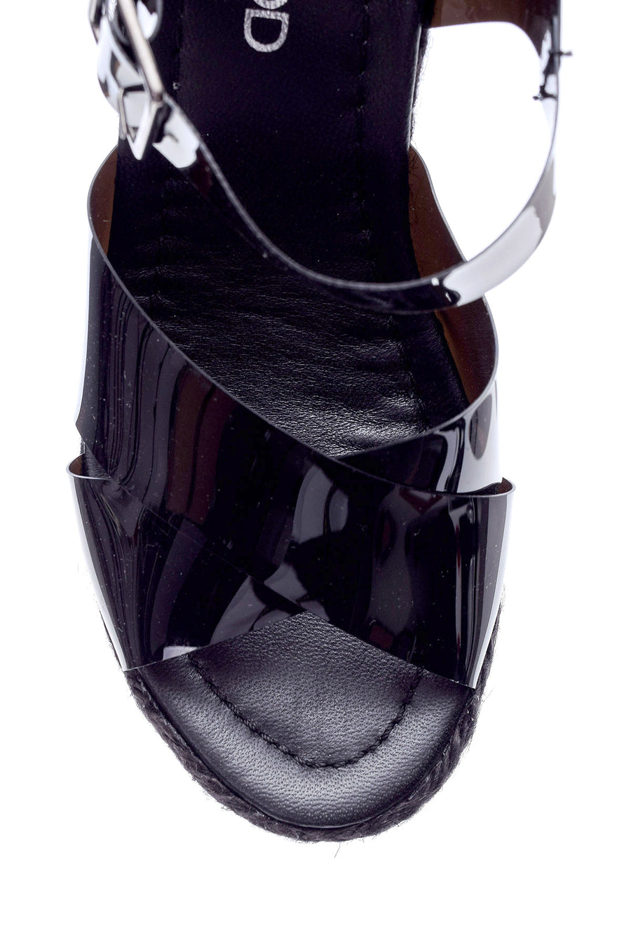 Women's Transparent Strappy Wedge Heeled Sandals
