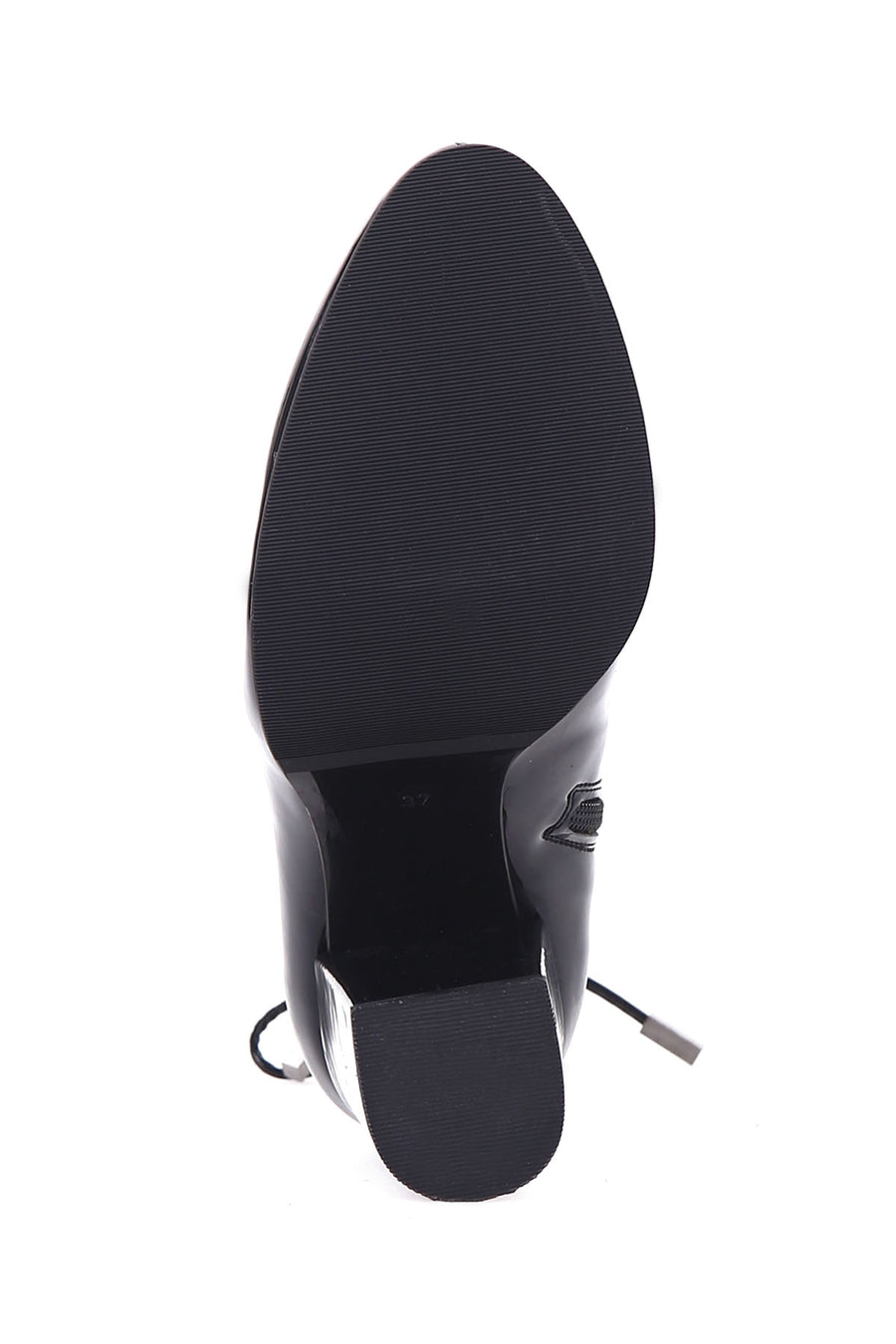 Women's Patent Leather Heeled Boots