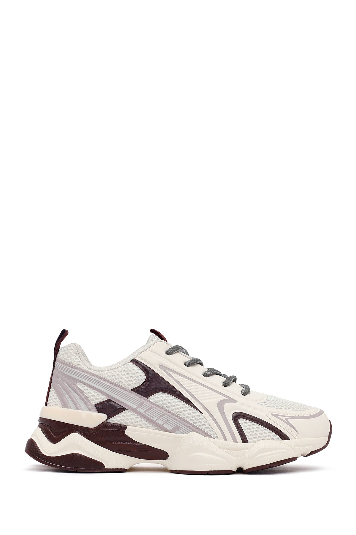 Woman Burgundy Lace-Up Chunky Sneaker AF520005SK | Derimod