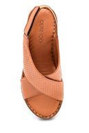 Women's Comfort Wedge Heel Leather Sandals | Derimod