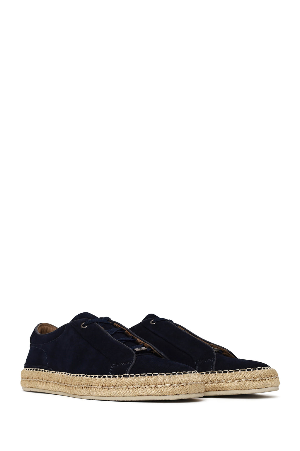 Erkek Lacivert Kalın Tabanlı Süet Deri Sneaker