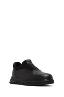 Erkek Siyah Deri Casual Comfort Sneaker | Derimod