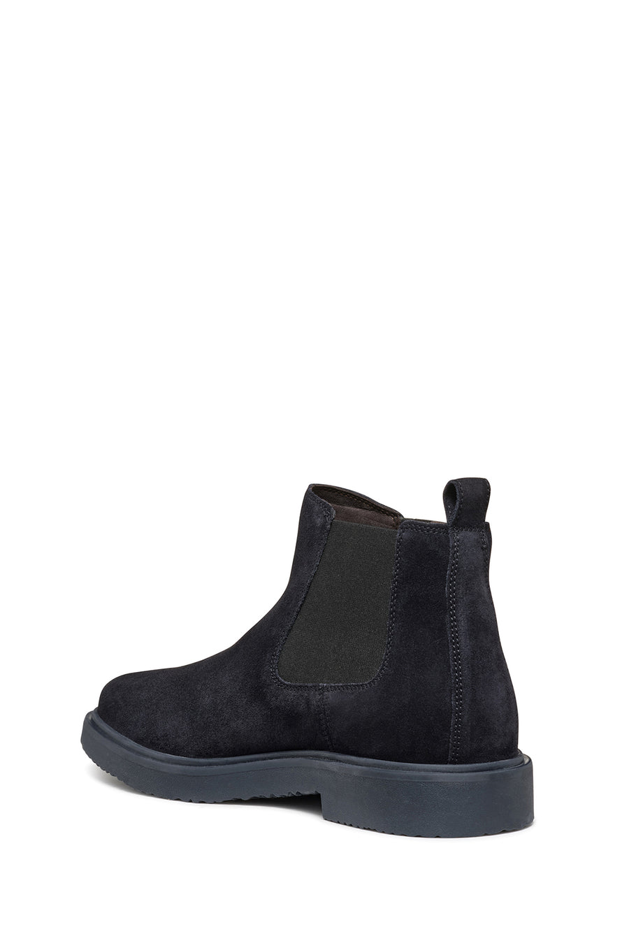 Geox Men's Navy Blue Ghete Leather Chelsea Boots