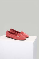 Mercan Süet Kadın Deri Loafer | Derimod