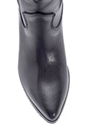 Women's Leather Heeled Cowboy Boots | Derimod