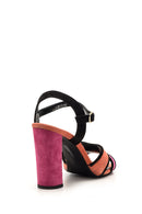 Women's Suede Strappy Heeled Shoes | Derimod