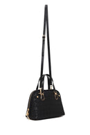 Woman Black Long-Strap Printed Shoulder Bag | Derimod