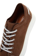 Men's Mink Nubuck Leather Sneaker | Derimod