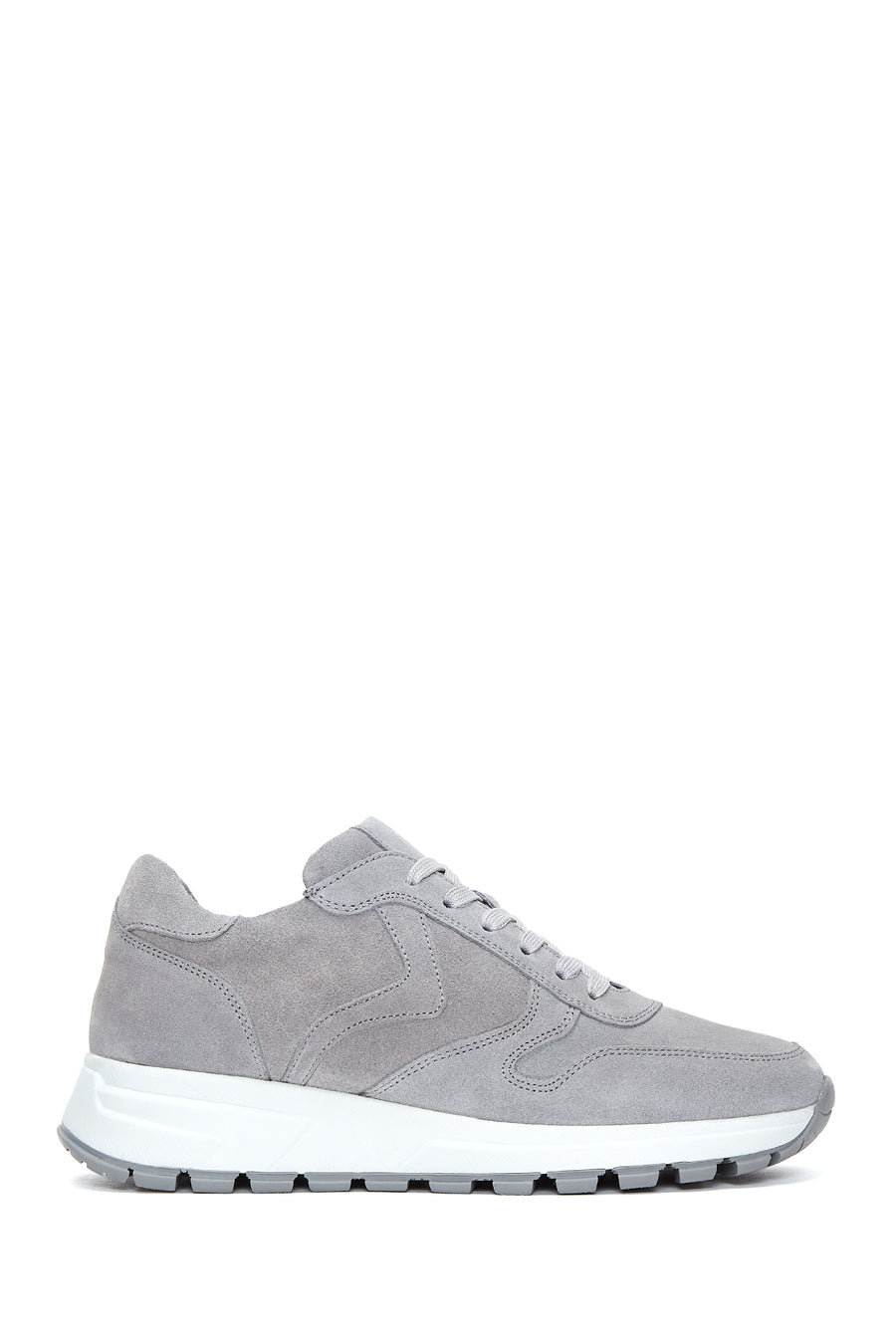 Women's Anthracite Suede Leather Sneaker 22WFD420510 | Derimod