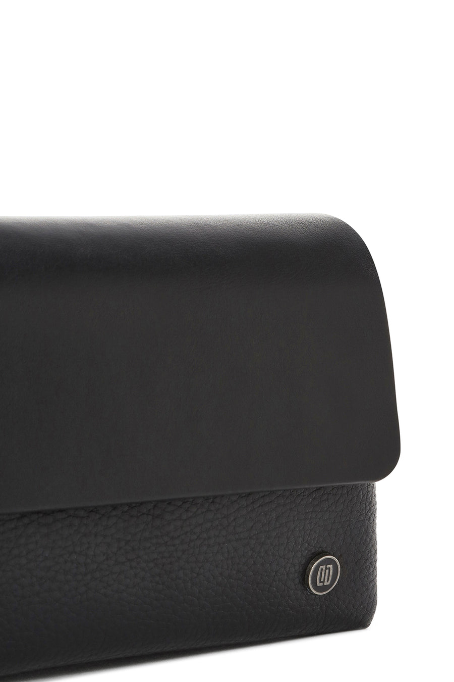 Men's Black Leather Handbag