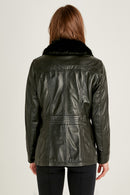 Mira (plus) Women's Black Coat | Derimod