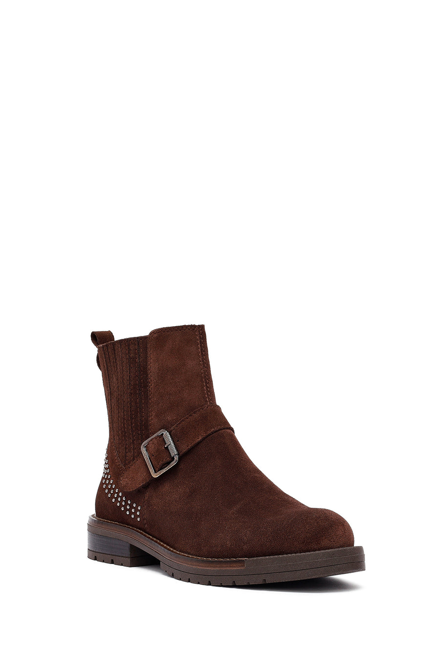Woman Brown Suede Chelsea Boots