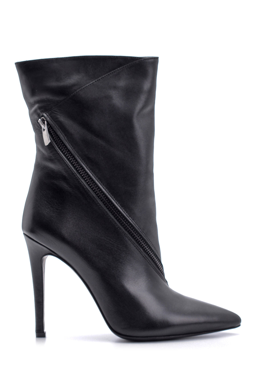 Women's Leather Heeled Boots 19WFD143818 | Derimod
