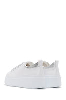 Women's White Thick Soled Sneaker | Derimod
