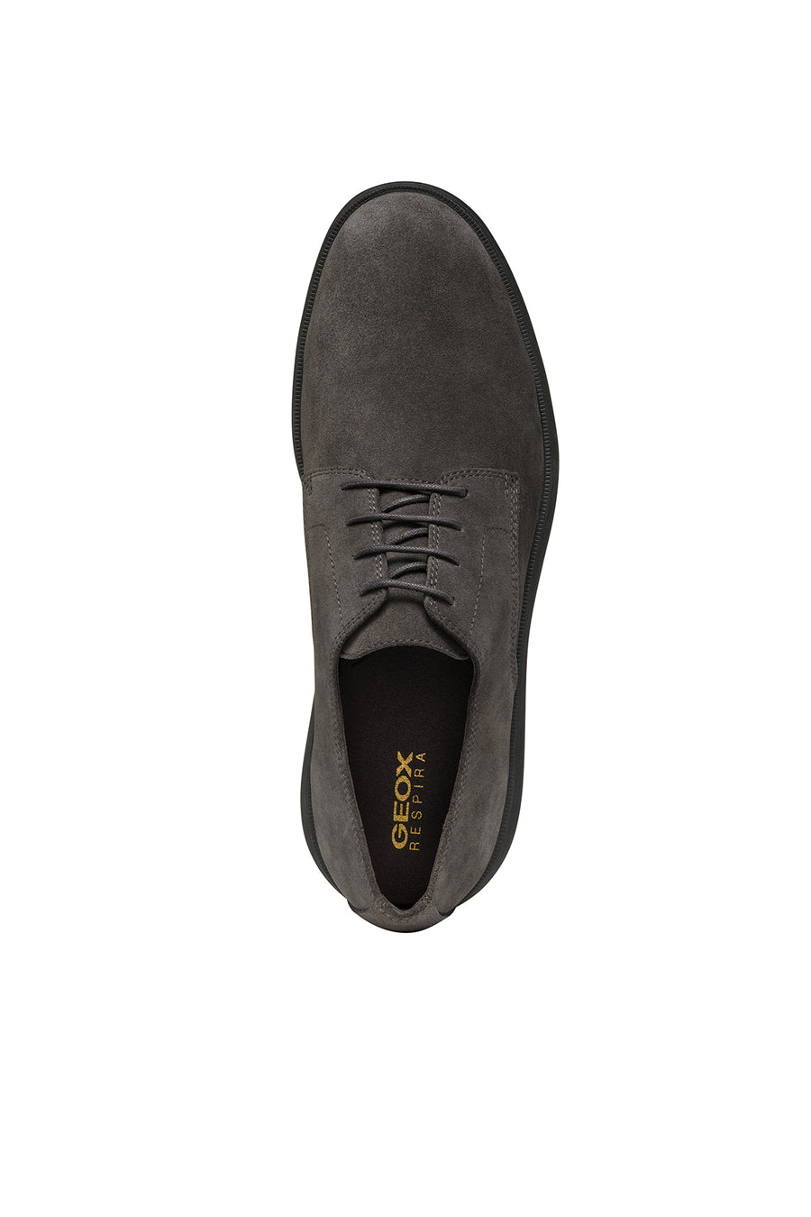 Geox Men's Mink Spherica Ec10 Lace-Up Suede Leather Casual Shoes